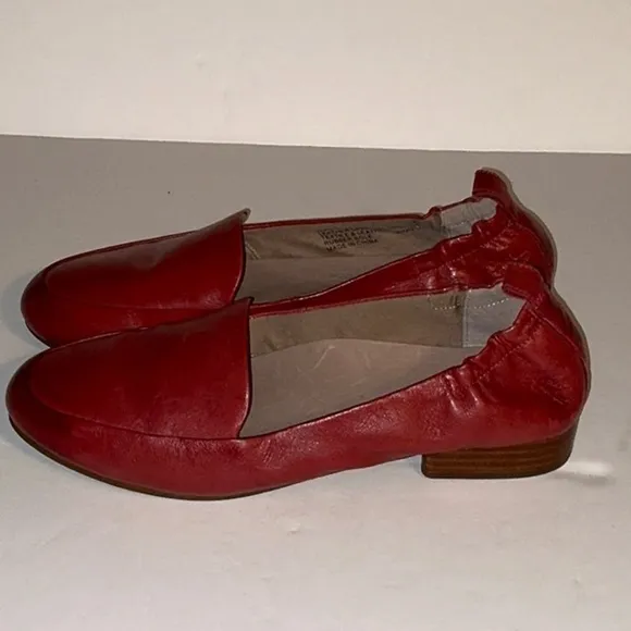 Abeo, B.I.O. System Red Leather Loafers, Size 7N