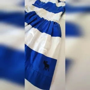 Abercrombie &amp; Fitch - 100% Cotton Nautical Sailor Stripe Sleeveless Dress