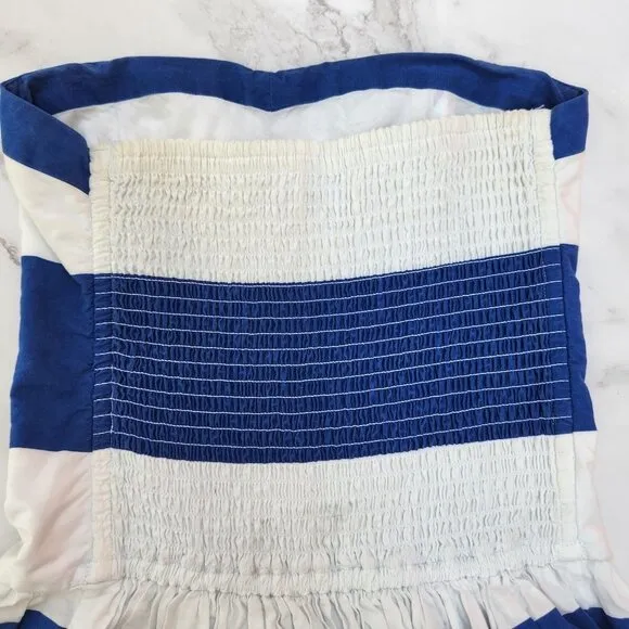 Abercrombie &amp; Fitch - 100% Cotton Nautical Sailor Stripe Sleeveless Dress