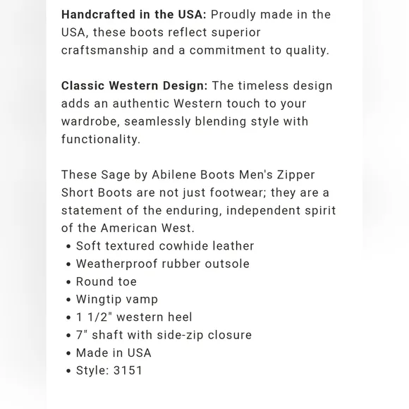 Abilene Leather Boots