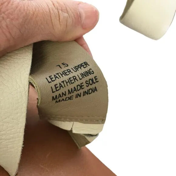 Able Margarete Slide Sandals In Bone
