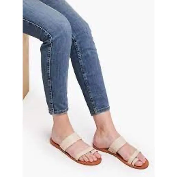 Able Margarete Slide Sandals In Bone
