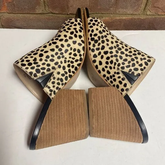 ABLE Cheetah Rojas Slide Heel Sandals Size 10