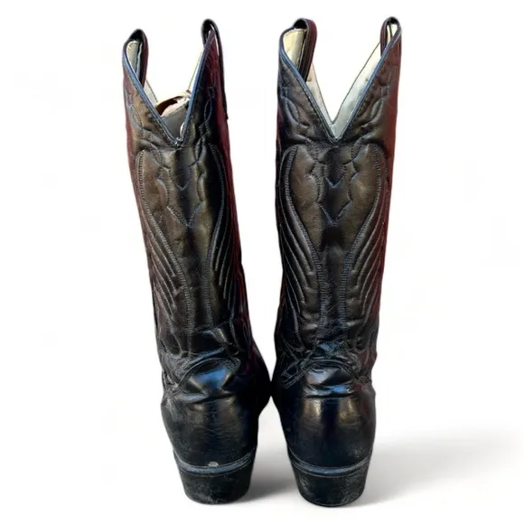 Acme Black Leather Boots