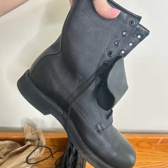 Addison Shoe Company SP0100-00-D-0330  Black Combat Men's 10W Boots