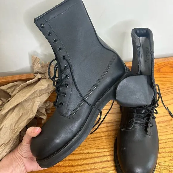 Addison Shoe Company SP0100-00-D-0330  Black Combat Men's 10W Boots