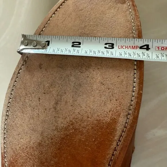 Adelante Shoe Company Mens Leather Casual Slip On Loafers Tan Brown Size 9C