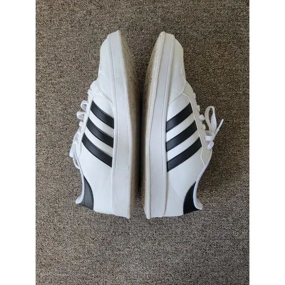 Adidas Breaknet White Black Sleek Fashion Sneakers Size 10 Men's