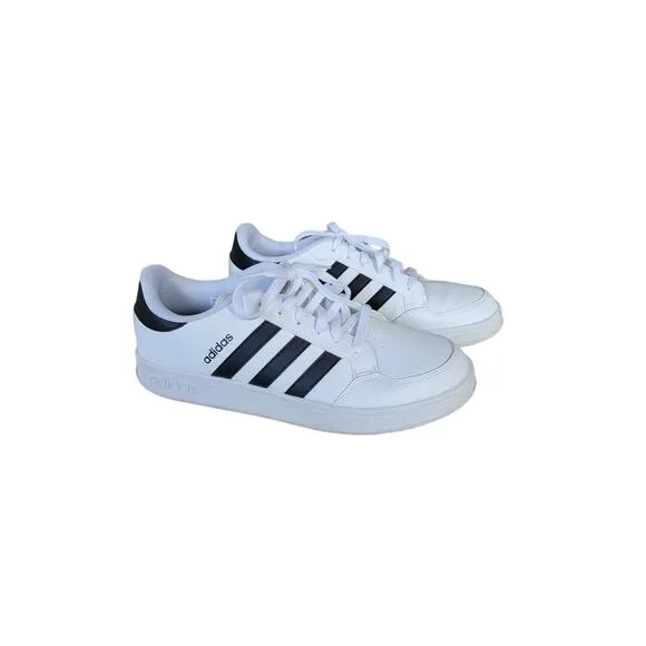 Adidas Breaknet White Black Sleek Fashion Sneakers Size 10 Men's