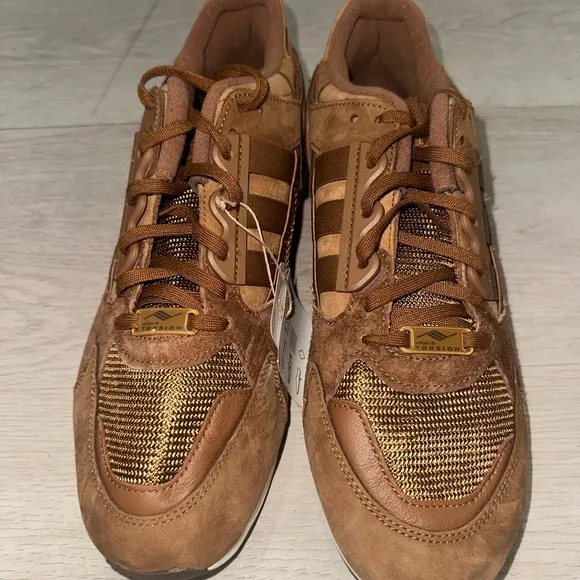 Adidas Brown Schokohase Sneakers with Retro Design