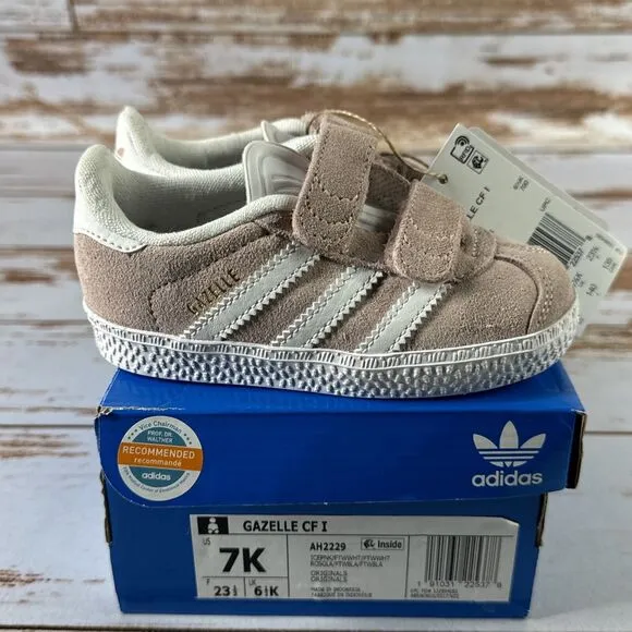 Adidas Gazelle CF I Pink White Size 7K