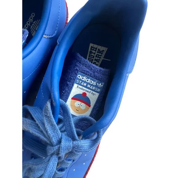 ADIDAS Men's South Park x Stan Smith 'Stan’ Blue Red Sneakers Size 8.5
