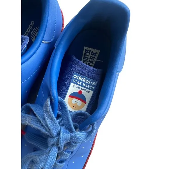 ADIDAS Men's South Park x Stan Smith 'Stan’ Blue Red Sneakers Size 8.5