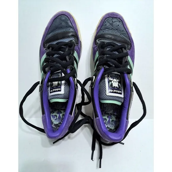 Adidas Metro Attitude Low Claws Purple Green Rare 060358 Retro Sneakers