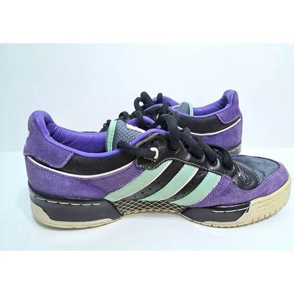 Adidas Metro Attitude Low Claws Purple Green Rare 060358 Retro Sneakers