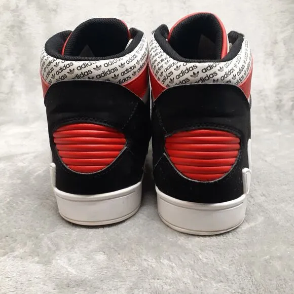 ADIDAS Retro Hardcourt Hi Sneaker EVH 791004 Men's Size US 11.5 White/Black/Red