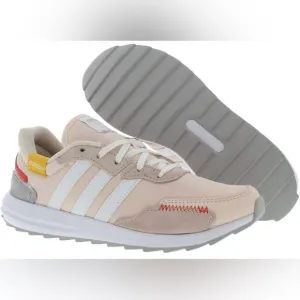 Adidas-Retrorun running sneakers from Finish Line in pink and white.Size 9