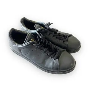 Adidas Stan Smith Core Black Leather Sneakers Men’s Size 8.5‎ Y2K Retro Street