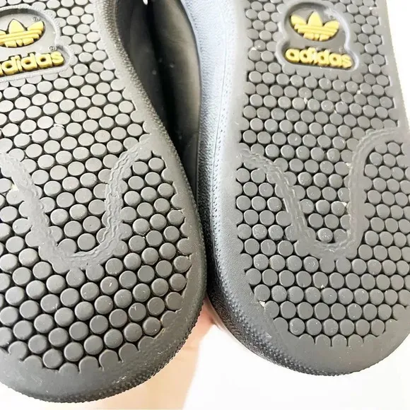 Adidas Stan Smith Core Black Leather Sneakers Men’s Size 8.5‎ Y2K Retro Street