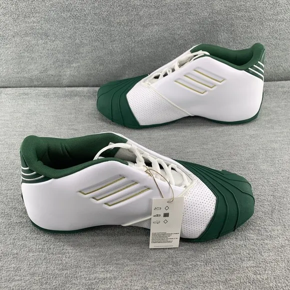 ADIDAS T-MAC 1 - Lebron James FW3663 Men's Size 10 White Green Sneakers Retro DS
