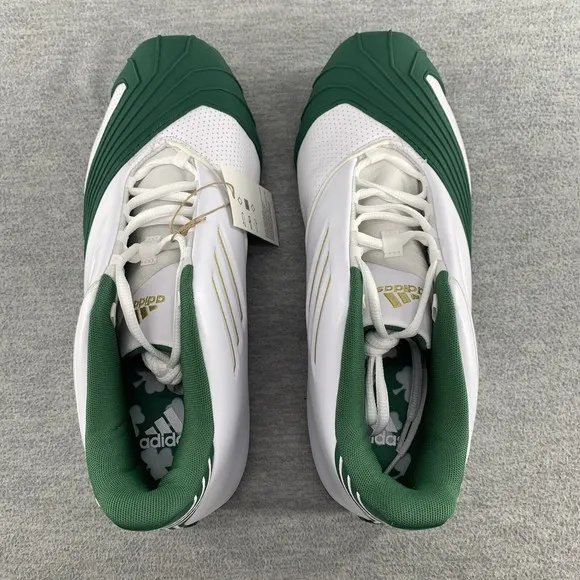 ADIDAS T-MAC 1 - Lebron James FW3663 Men's Size 10 White Green Sneakers Retro DS