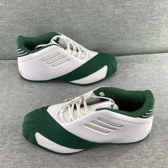 ADIDAS T-MAC 1 - Lebron James FW3663 Men's Size 10 White Green Sneakers Retro DS