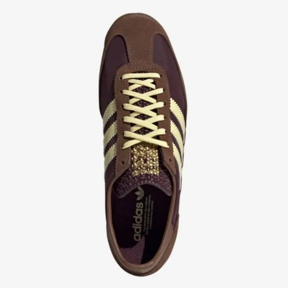 Adidas Men's Brown and Cream Sneakers