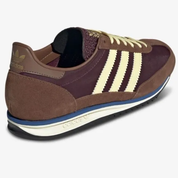 Adidas Men's Brown and Cream Sneakers