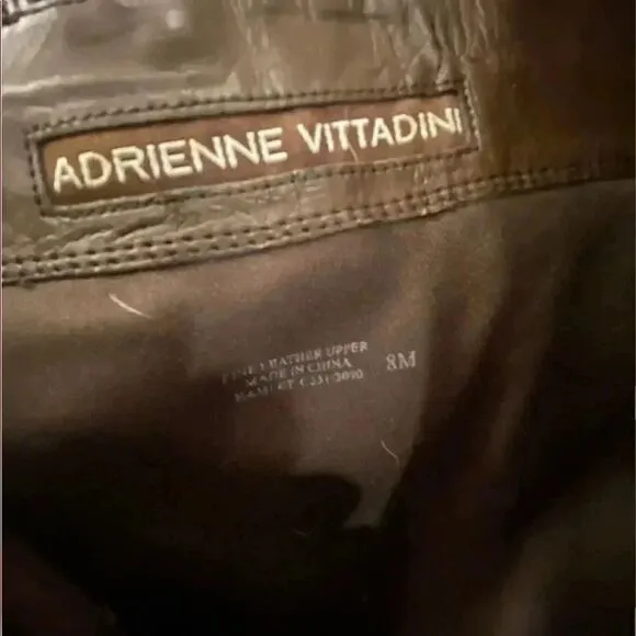 Adrienne Vittadini suede and leather boots