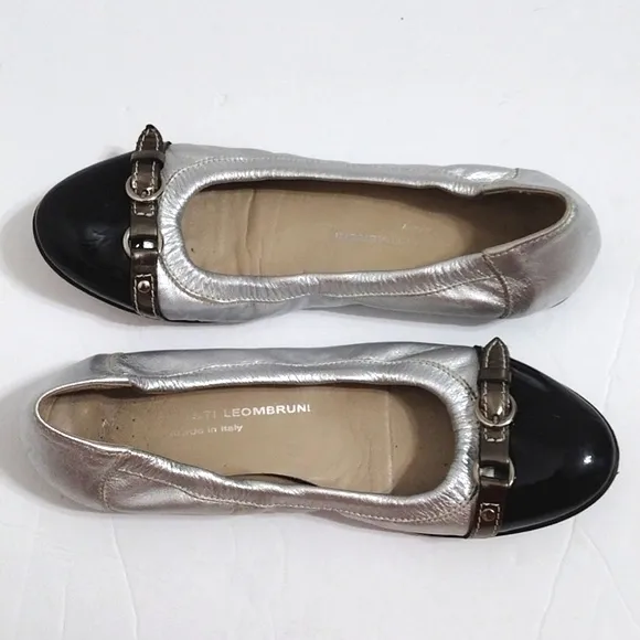 AGL Attilio Giusti Leombruni Women's Colorblock Ballet Flat Shoes US 7