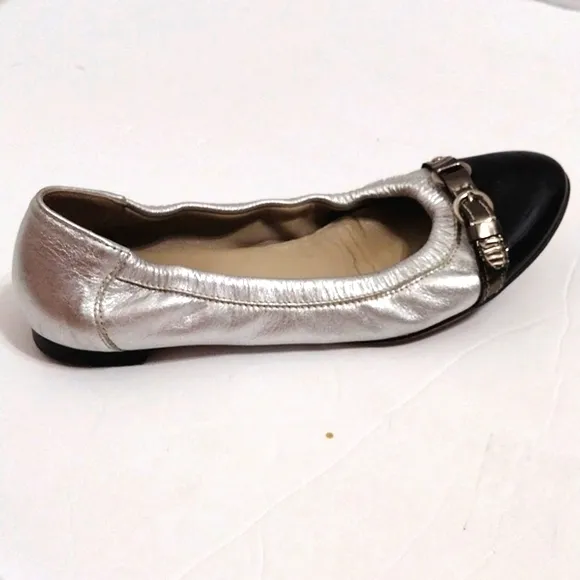 AGL Attilio Giusti Leombruni Women's Colorblock Ballet Flat Shoes US 7
