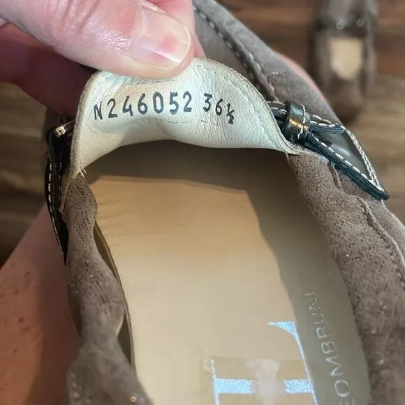 AGL Attilio Giusti Leombruni Metallic Suede Loafers