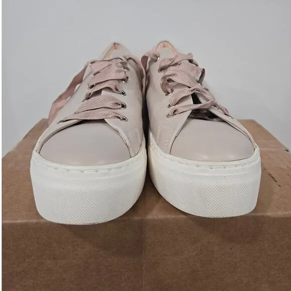AGL Lace Up Platform Blush Pink Fashion Sneakers size 39