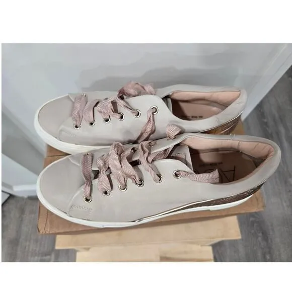 AGL Lace Up Platform Blush Pink Fashion Sneakers size 39