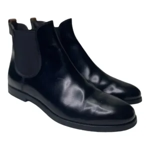 AGL Women’s Black Leather Chelsea Slip On Ankle Boots