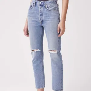 Agolde Riley Crop High-Rise Straight Jeans Escalate Size 24 BNWT $198