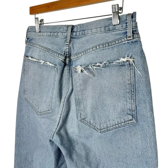 Agolde | Riley High Rise Straight Crop in Shatter Light Blue 29