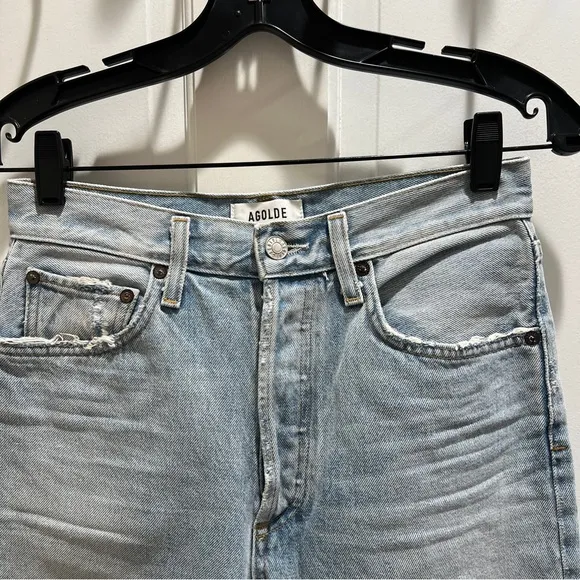 AGOLDE Riley High Rise Straight Crop Jean