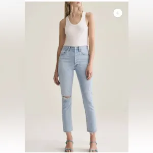 AGOLDE Riley High Rise Straight Crop Jean