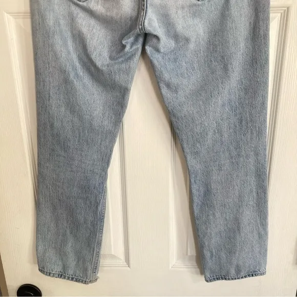 Agolde Riley High Rise Straight Crop Jeans in Shatter, Size 25, EUC