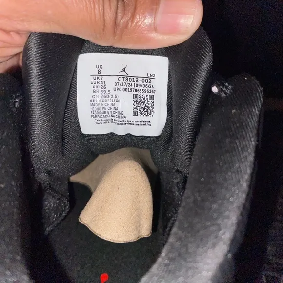 Air Jordan 12 Retro Black/Varsity Red Sneakers