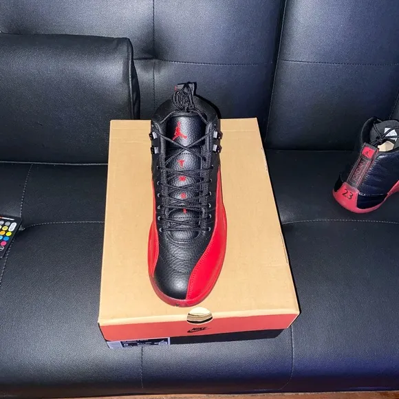 Air Jordan 12 Retro Black/Varsity Red Sneakers