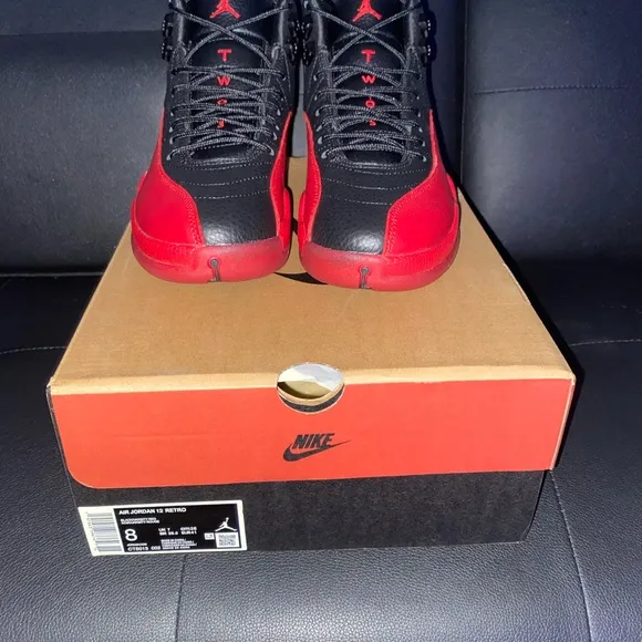 Air Jordan 12 Retro Black/Varsity Red Sneakers