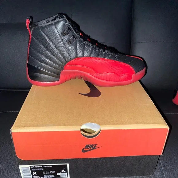 Air Jordan 12 Retro Black/Varsity Red Sneakers