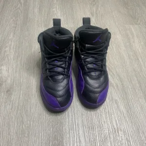 Air Jordan 12 Retro Field Purple GS Boys Shoe Size 1.5Y Purple 151186-057 Preown