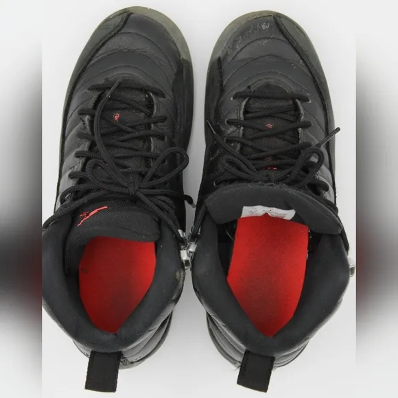 Air Jordan 12 Retro (GS) Black and Red (6.5y)