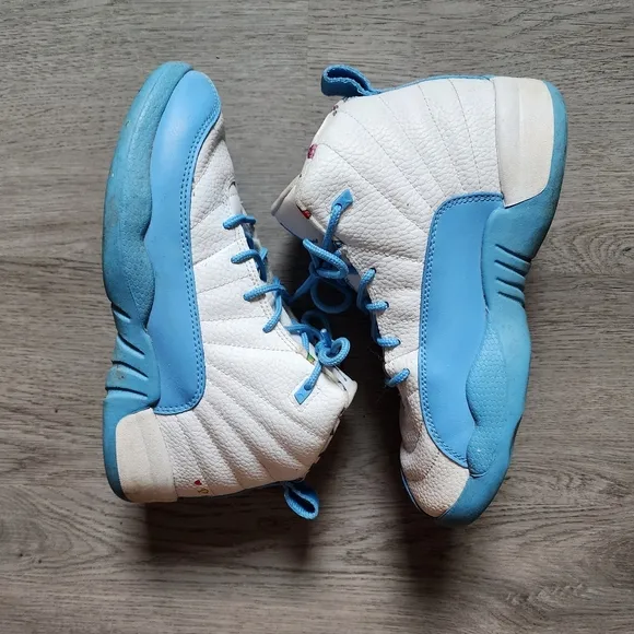 Air Jordan 12 Retro GS Emoji Sneakers Boy's Youth Size 3