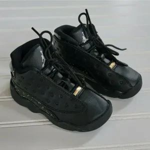 Air Jordan 13 Retro Black Metallic Gold Sneakers