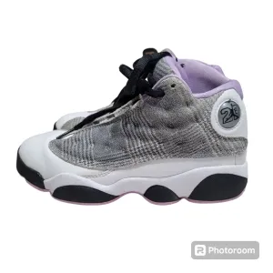 Air Jordan 13 Retro PS Houndstooth Black And Lilac White Sneakers Kids Size 1.5Y