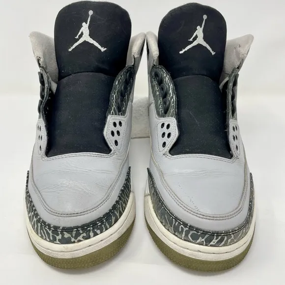 Air Jordan 3 III Retro Wolf Grey Mens 136064 004 Sneakers Nike Fashion Size 12